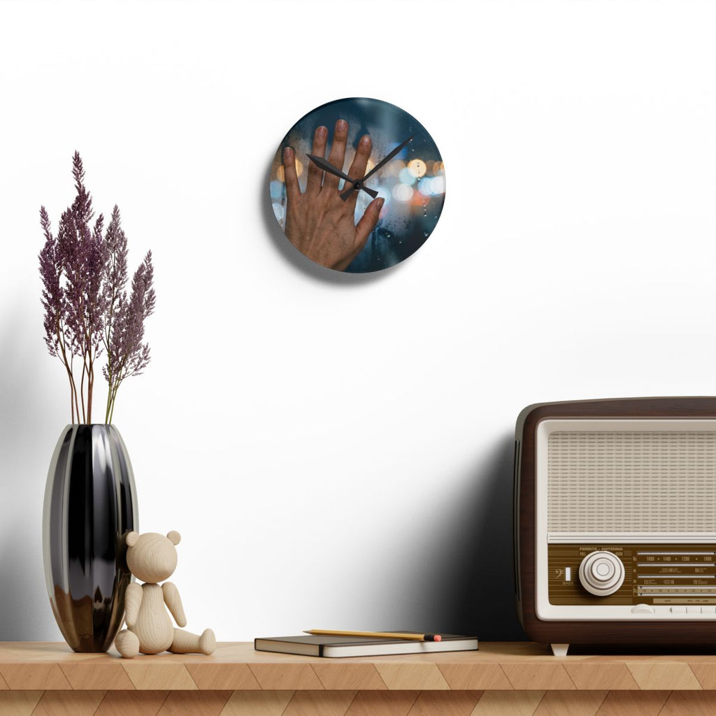 Rainy City Acrylic Wall Clock