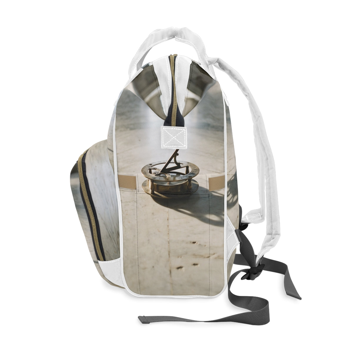 Antique Brass Sundial Diaper Backpack