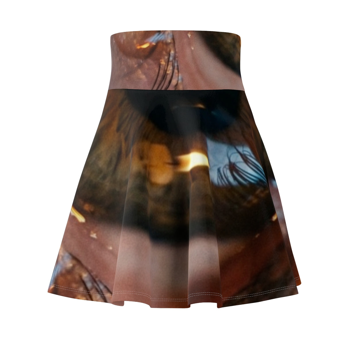 Women's Skater Skirt - Amber Iris Reflection Fine Art Print...