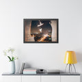 Framed Horizontal Poster - Metropolitan Night lights (14×11...