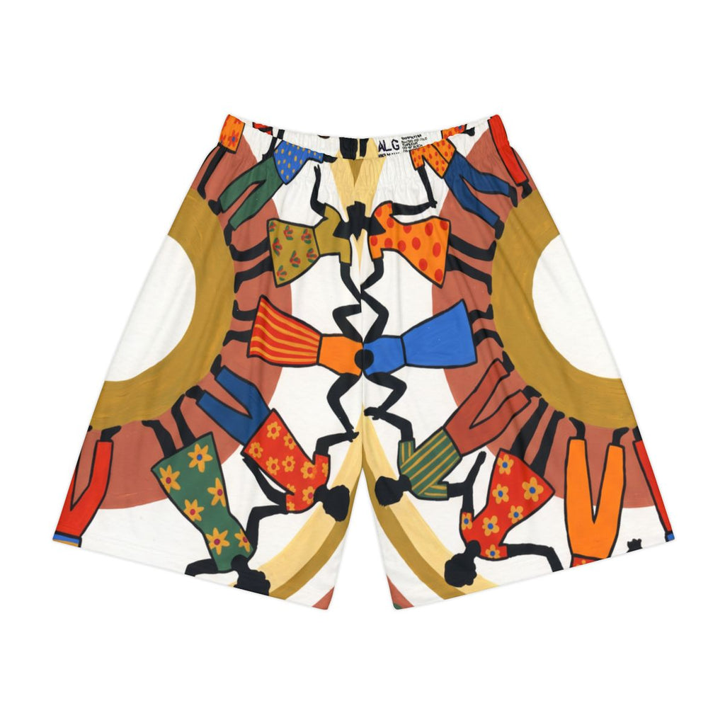 Men's Sports Shorts - Unity Mandala Folk Art | Echovira...