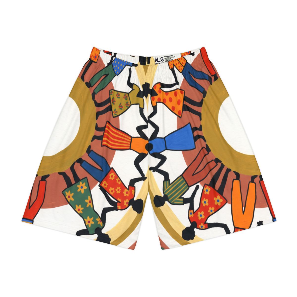 Men's Sports Shorts - Unity Mandala Folk Art | Echovira...