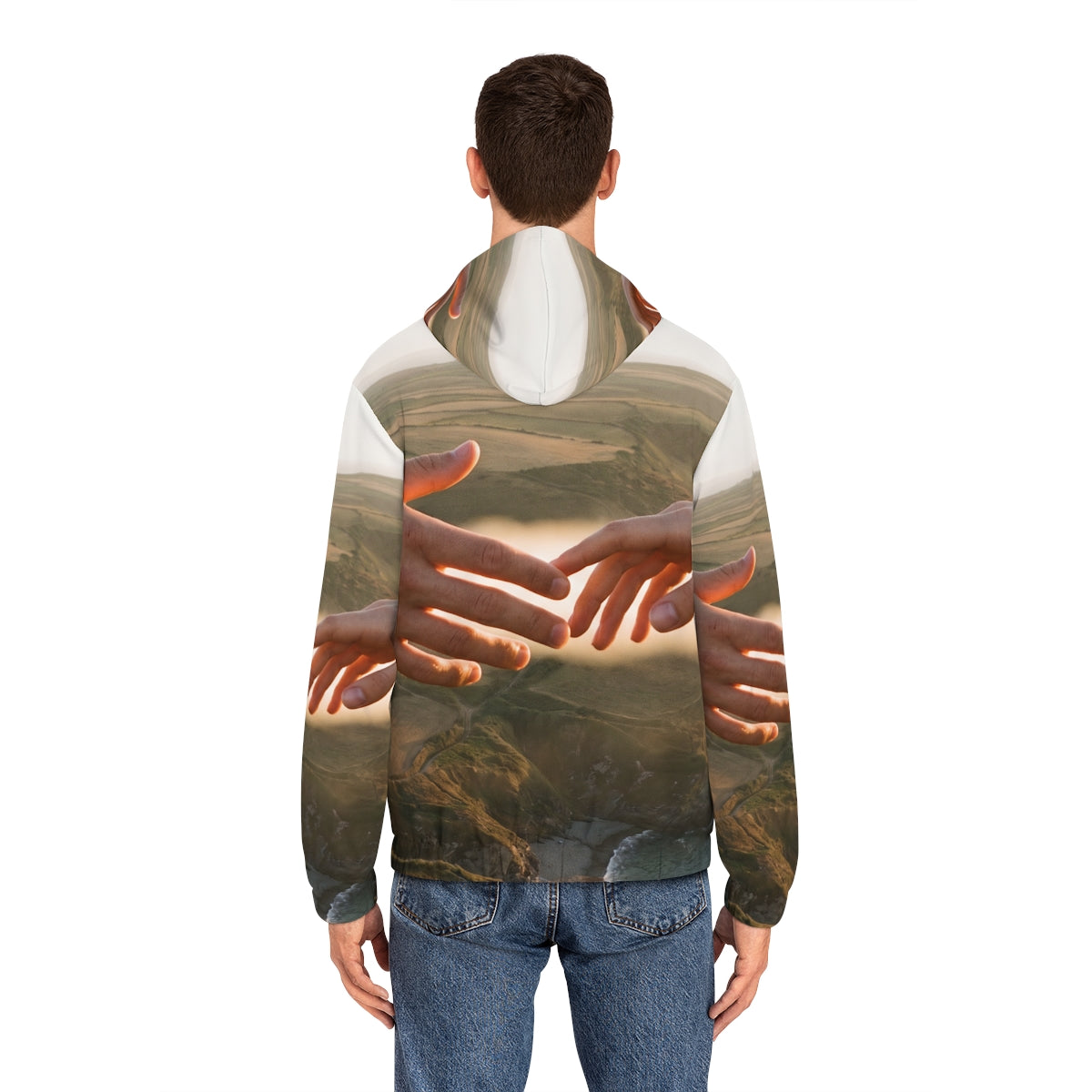 Men's Full-Zip Hoodie - The Infinite Touch | Ethereal... |...