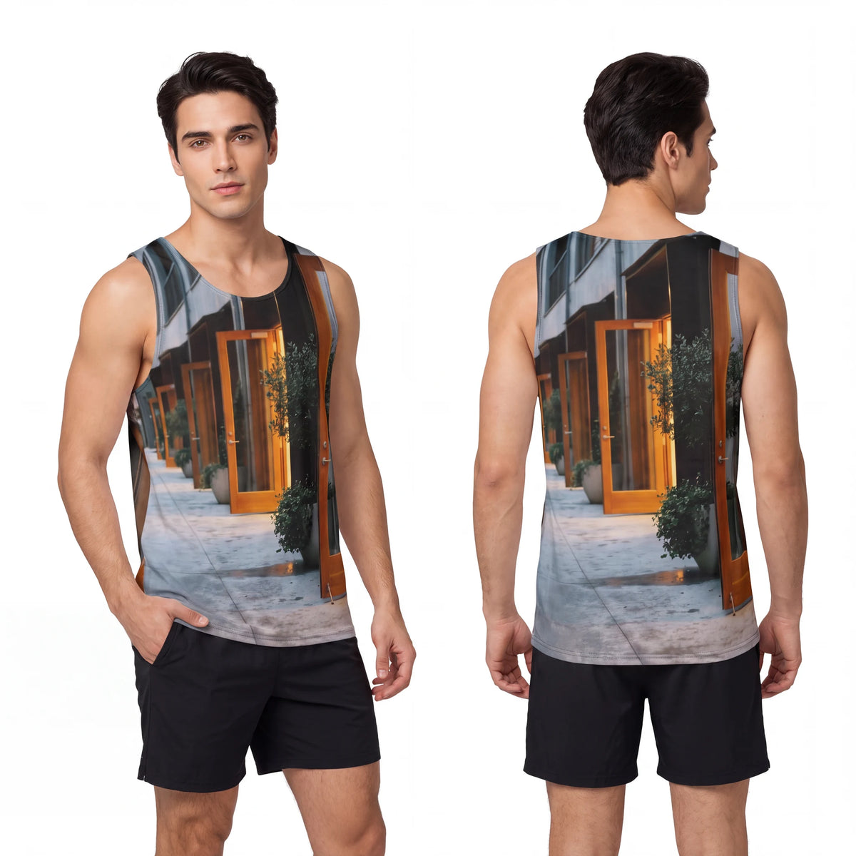 Men's Tank - Twilight Promenade Streetwear | Echovira...