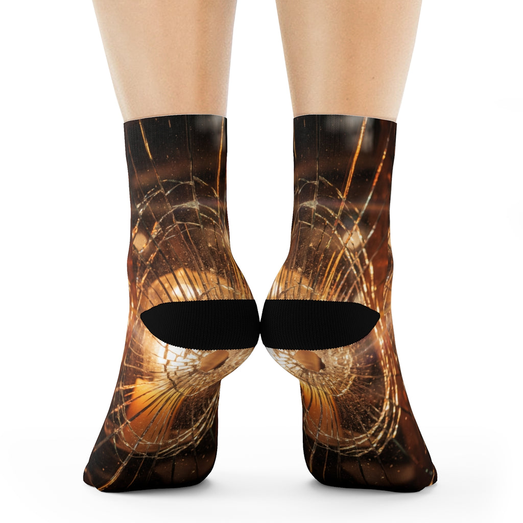 Crew Socks - Cinematic Fractured Glass
