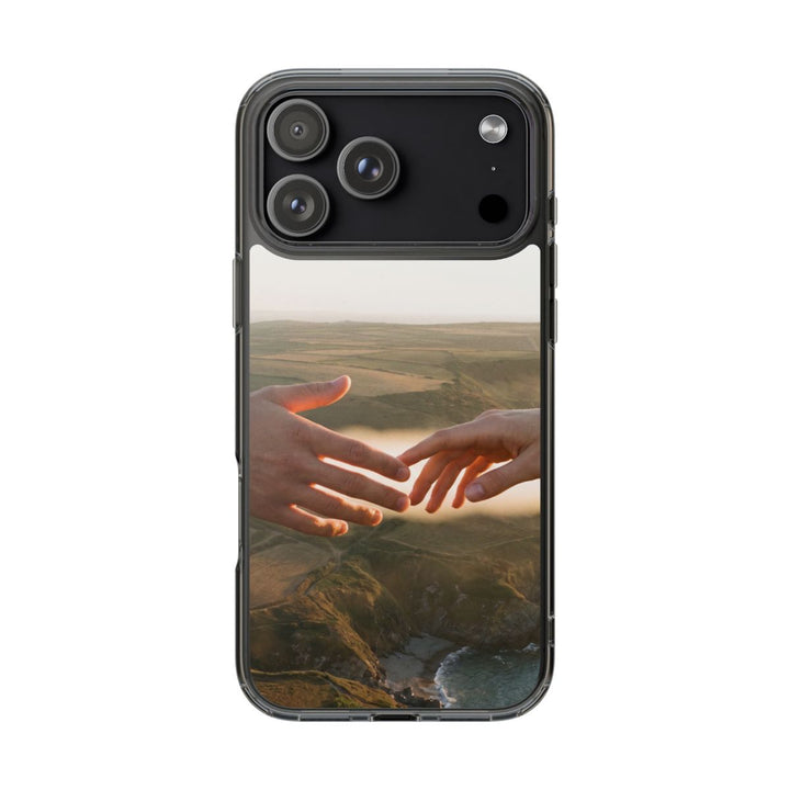 Clear Impact-Resistant Cases - The Infinite Touch | Ethereal Coastal Art