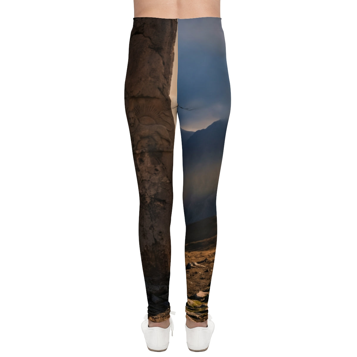 Youth Leggings - Ancient Mountains