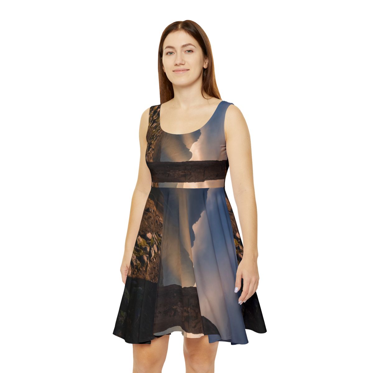 Women's Skater Dress - Mystic Monolith Ancient Persian... |...