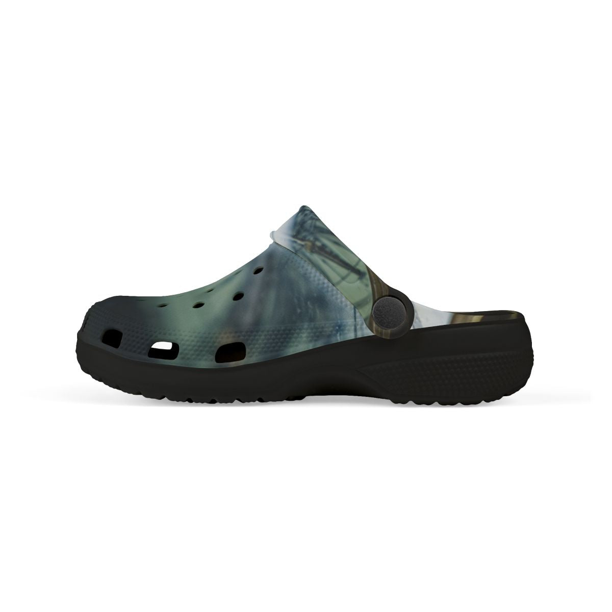 Kids' Foam Clogs with Vintage Compass Art