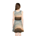 Girls' Sleeveless Sundress with Golden Horizon Art