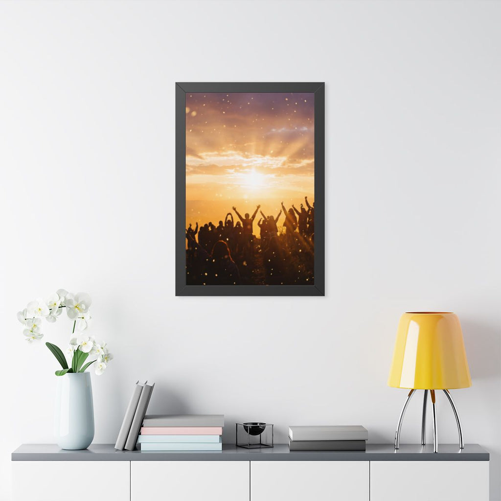 Framed Vertical Poster - Summit Ridge — Black (11×14, 12×16...