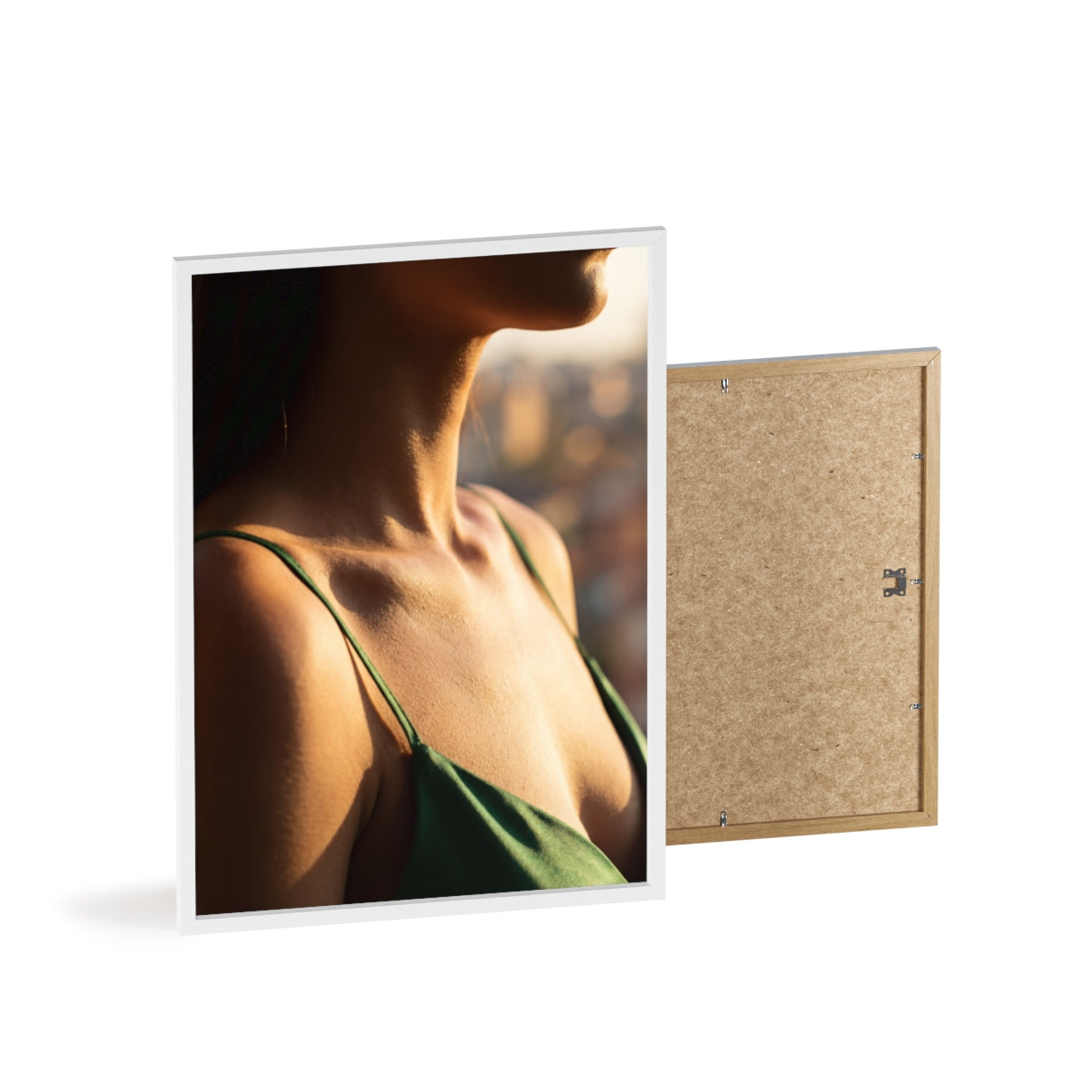 Poster with Wooden Frame - Sunlit Portrait
