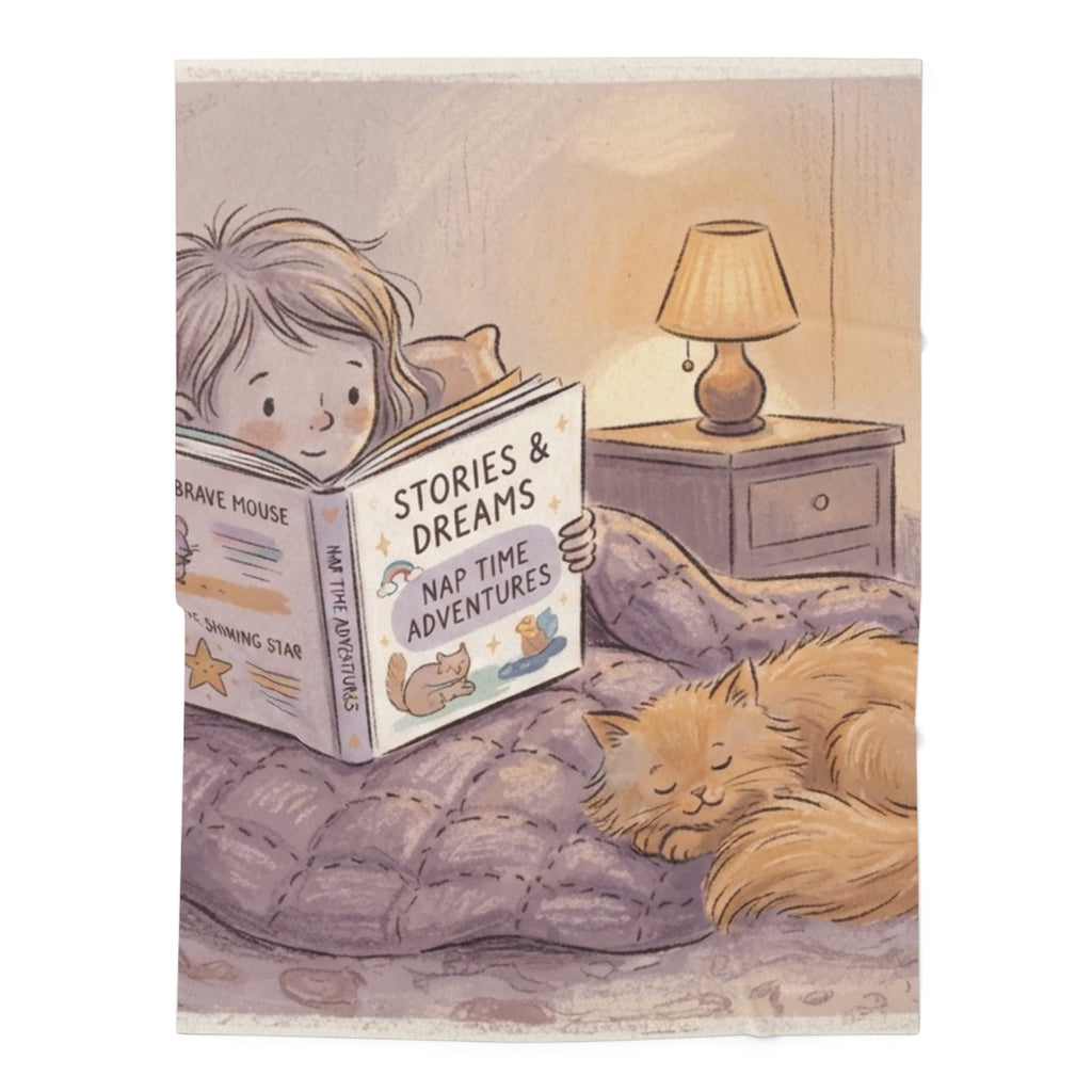 Baby Swaddle Blanket - Gentle Storybook | Echovira Gallery