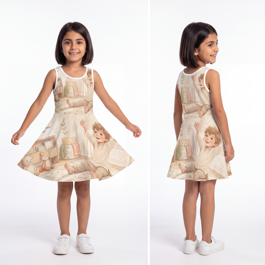 Girls' Sleeveless Sundress - Sunny Day