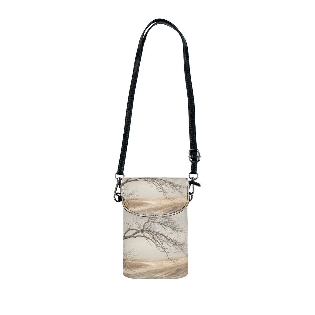 Small Cell Phone Wallet - Winter Branch Solitude Landscape |...