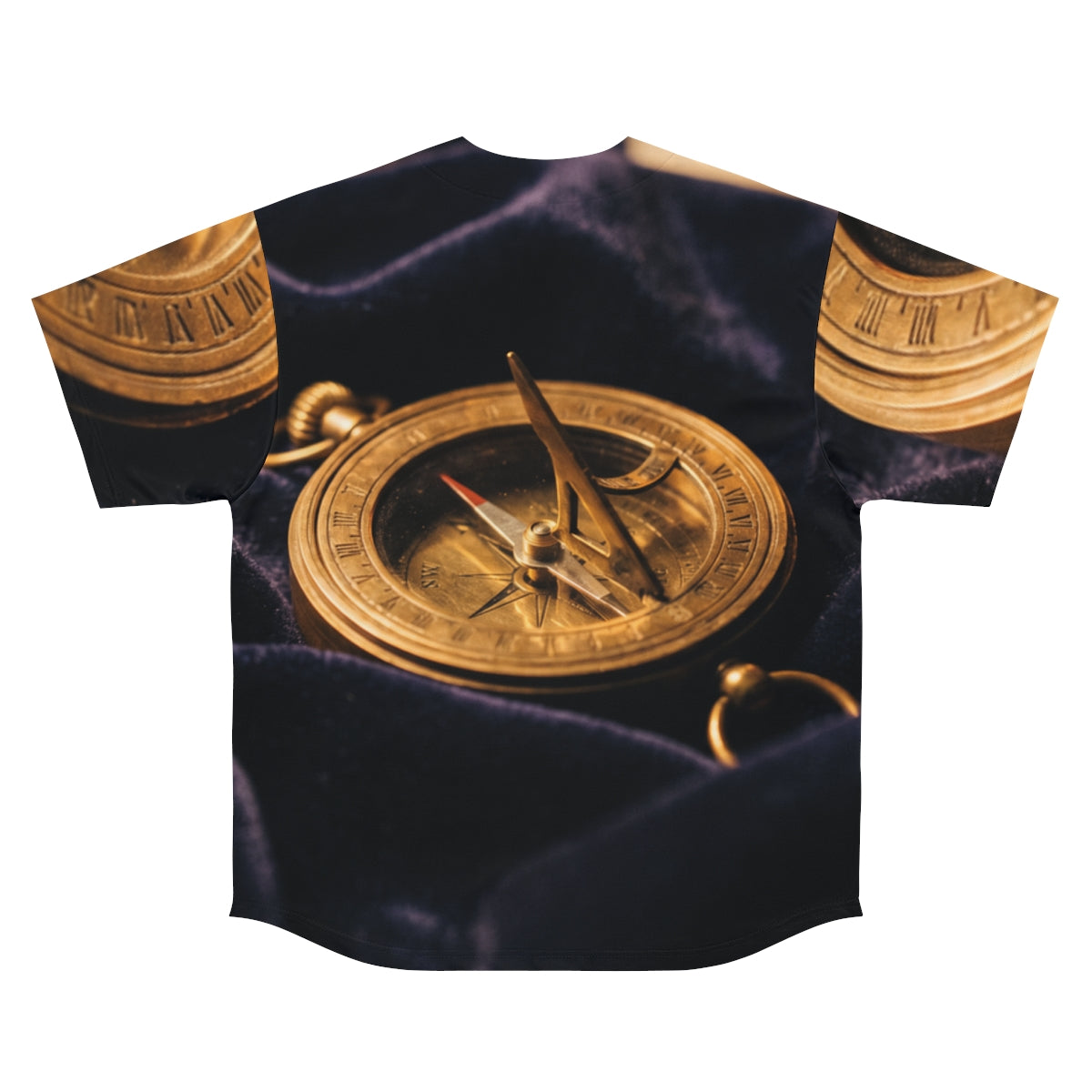 Men's Baseball Jersey Vintage Brass Compass