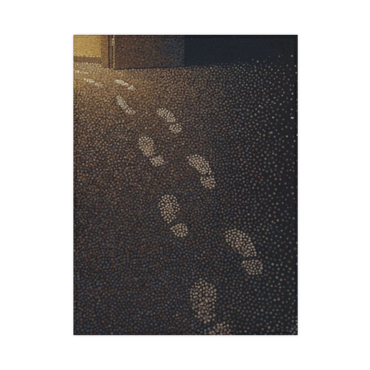 Toddler Blanket Glowing Footsteps Art