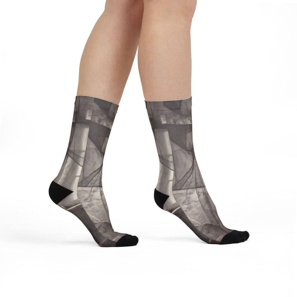 Sublimation Crew Socks - Spectral Veils | Echovira Gallery
