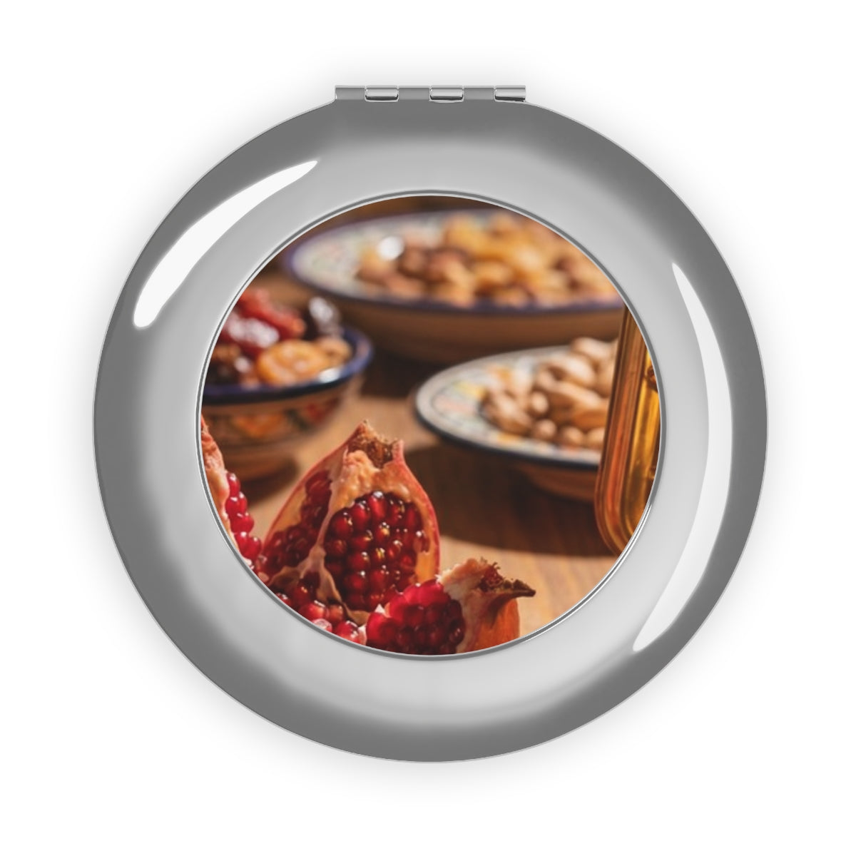 Compact Travel Mirror - Golden Feast | Echovira Gallery