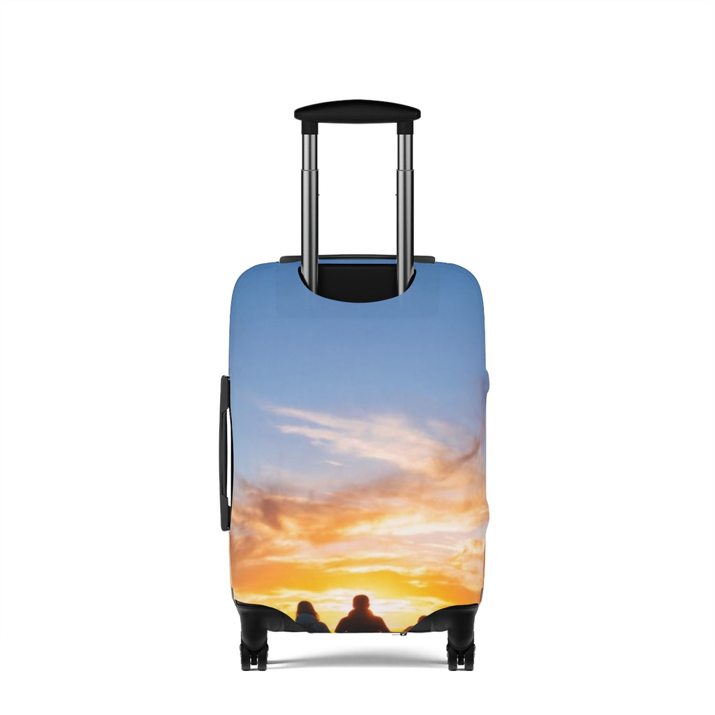 Luggage Cover - Golden Hour Mountain | Echovira Gallery