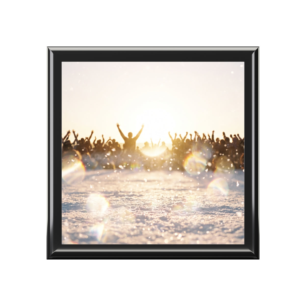 Golden Hour Crowd Celebration Jewelry Box