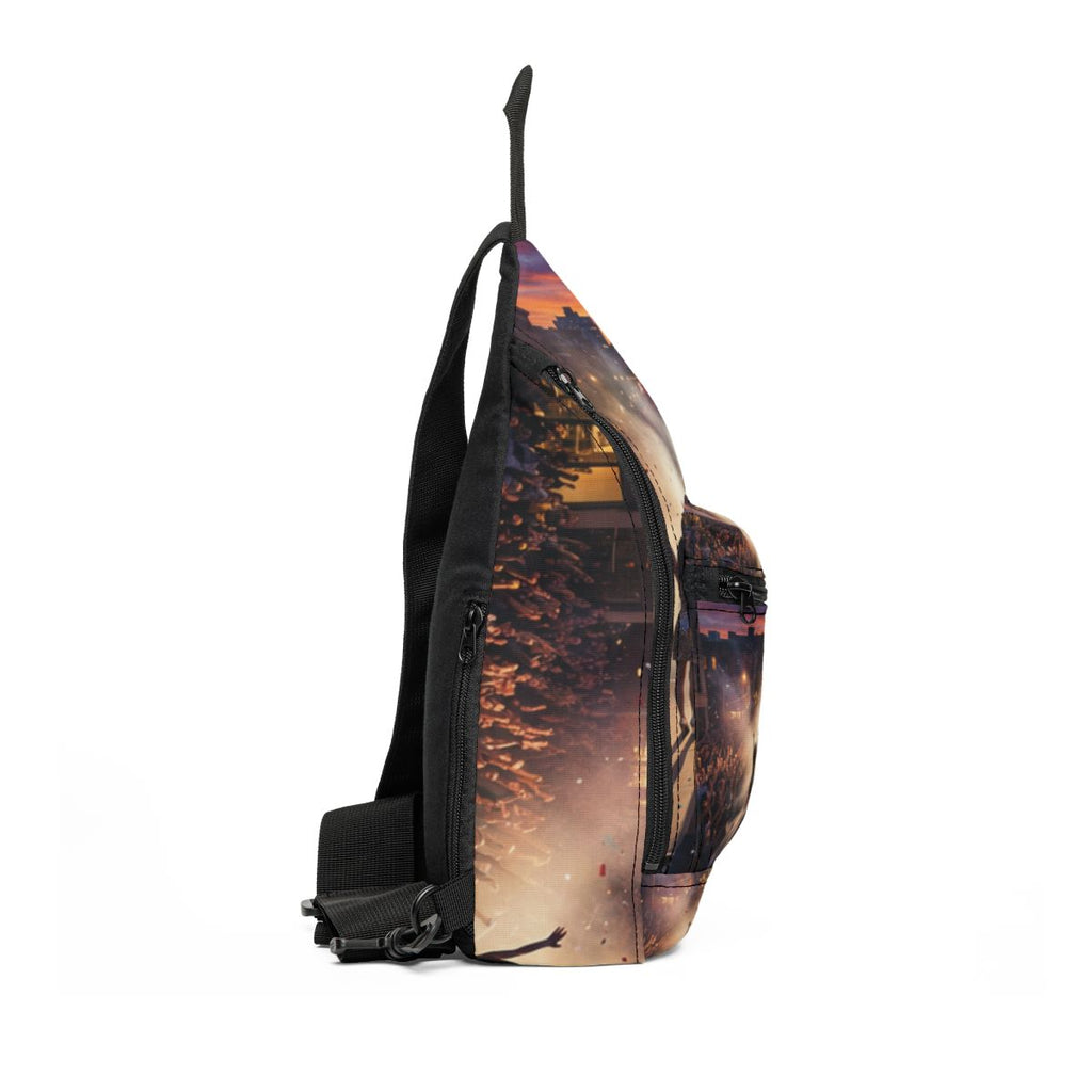 Sling Bag - Golden Hour Concert Urban Stage Art | Echovira...