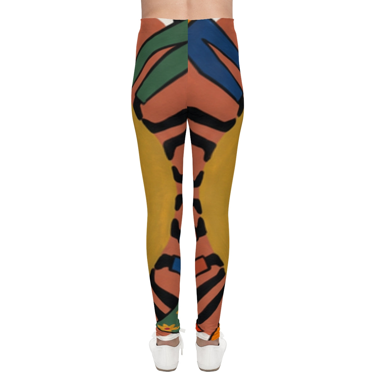 Youth Leggings - Unity Mandala Folk Art | Echovira Gallery