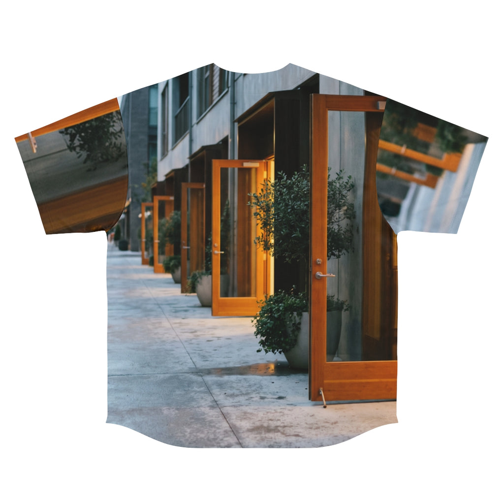 Men's Baseball Jersey - Twilight Courtyard | Echovira...