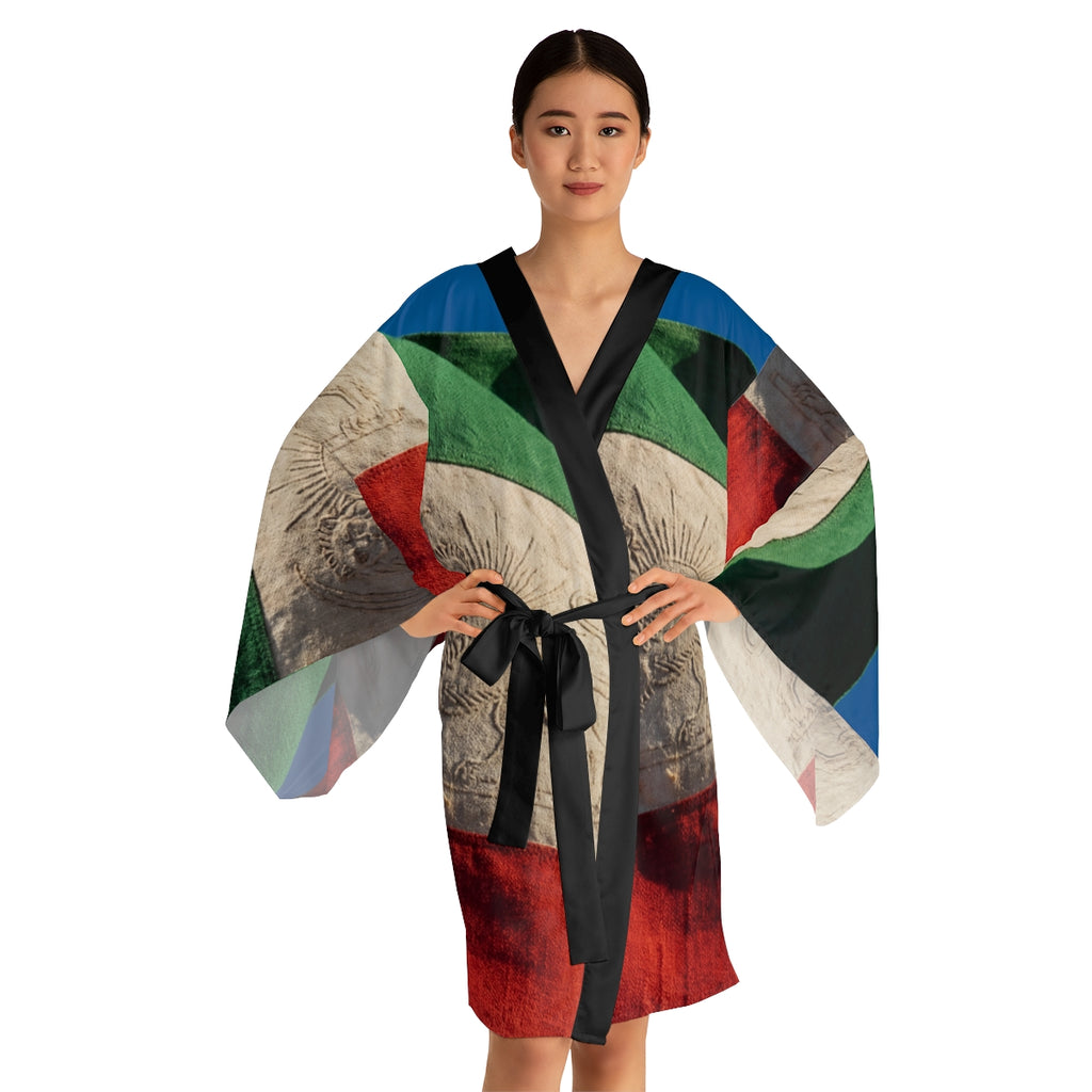 Long Sleeve Kimono Robe - Persian Lion