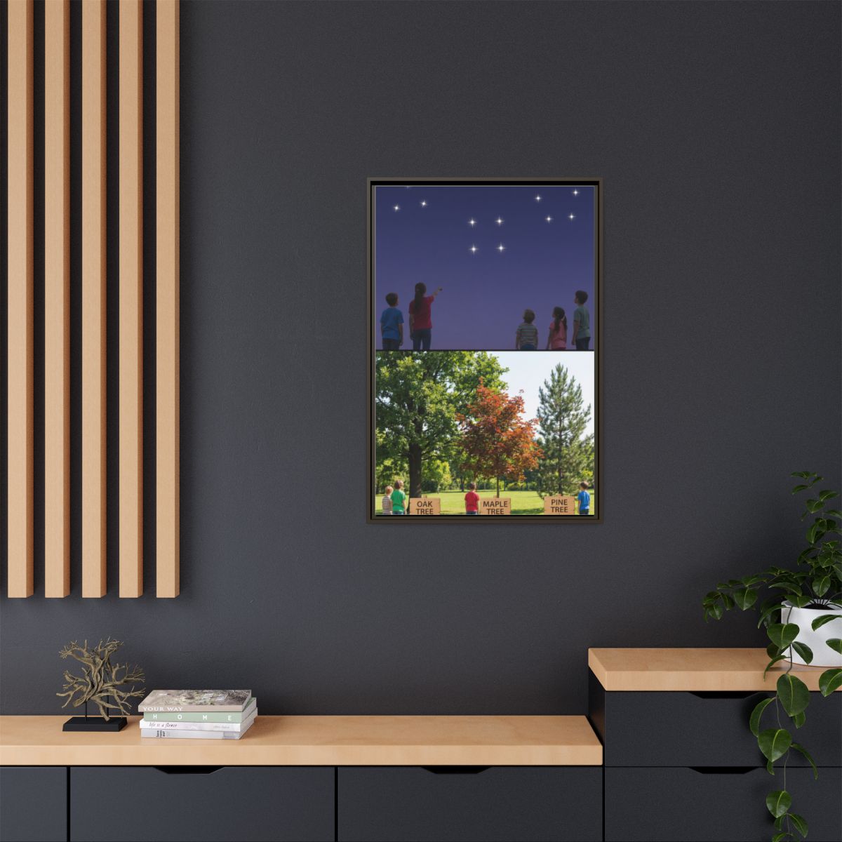 Framed Matte Canvas - Discovery — Espresso / 1.25"
