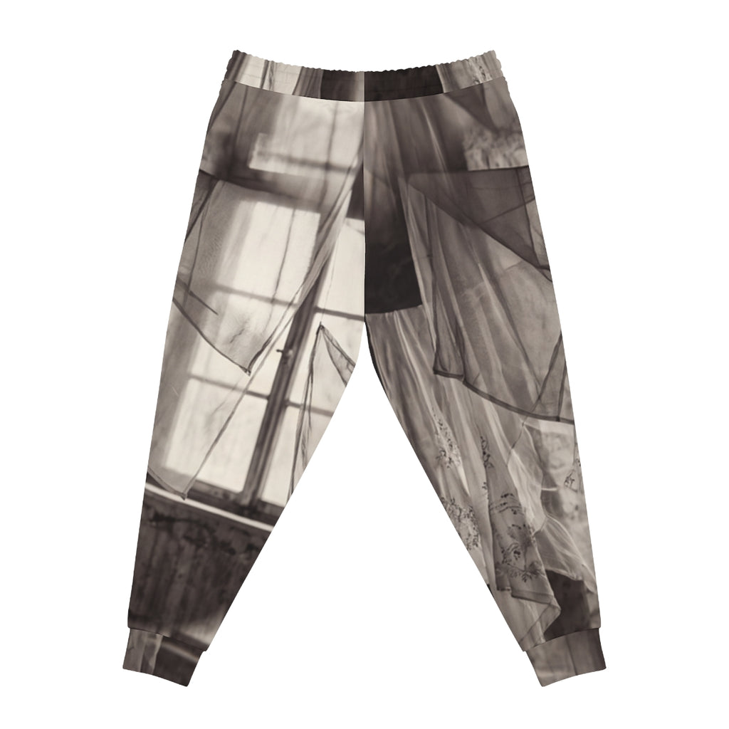 Men's Athletic Joggers - Spectral Veils | Echovira Gallery
