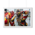 Framed Horizontal Poster - Urban Prism Abstract Body Paint...