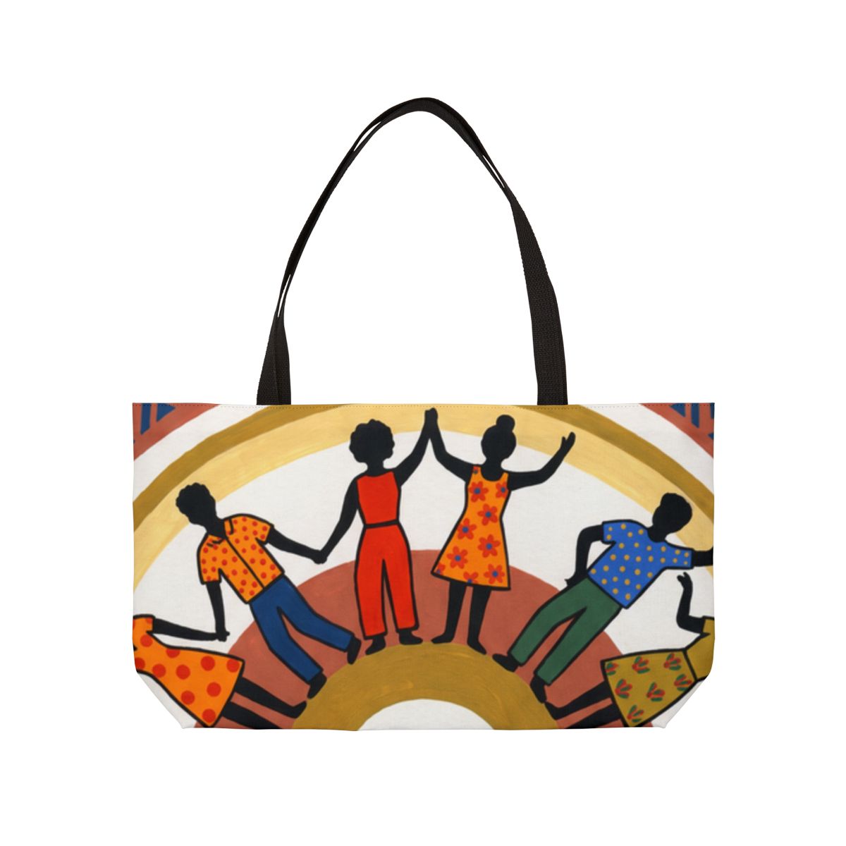 Weekender Tote Bag - Unity Mandala Folk Art | Echovira...