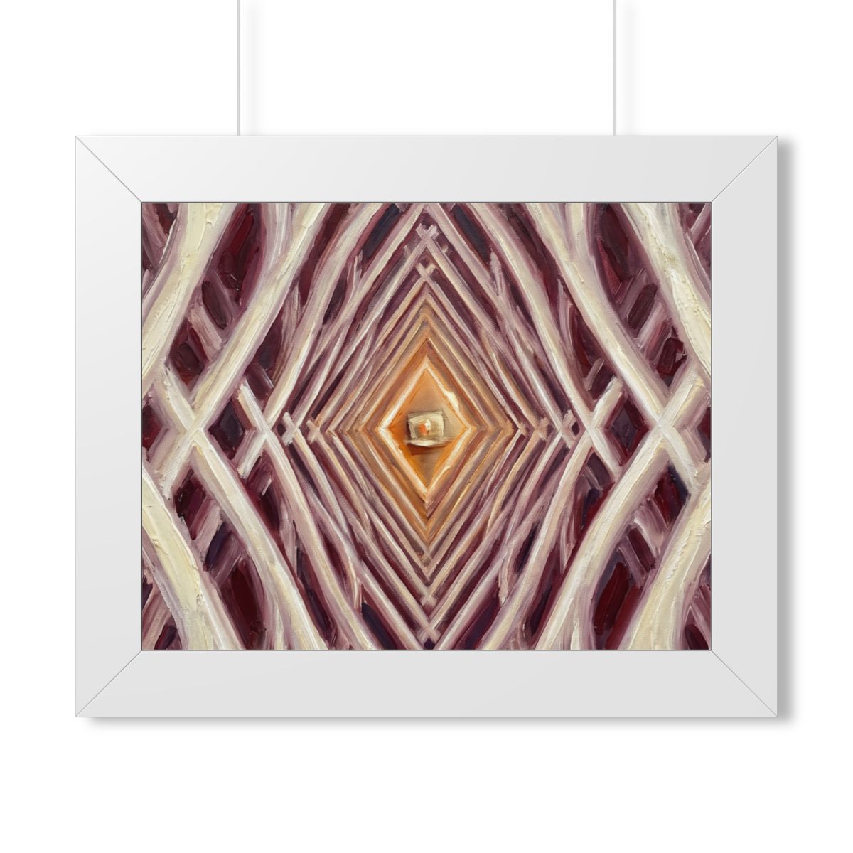 Framed Horizontal Poster - Infinite Arch — White (14×11... |...