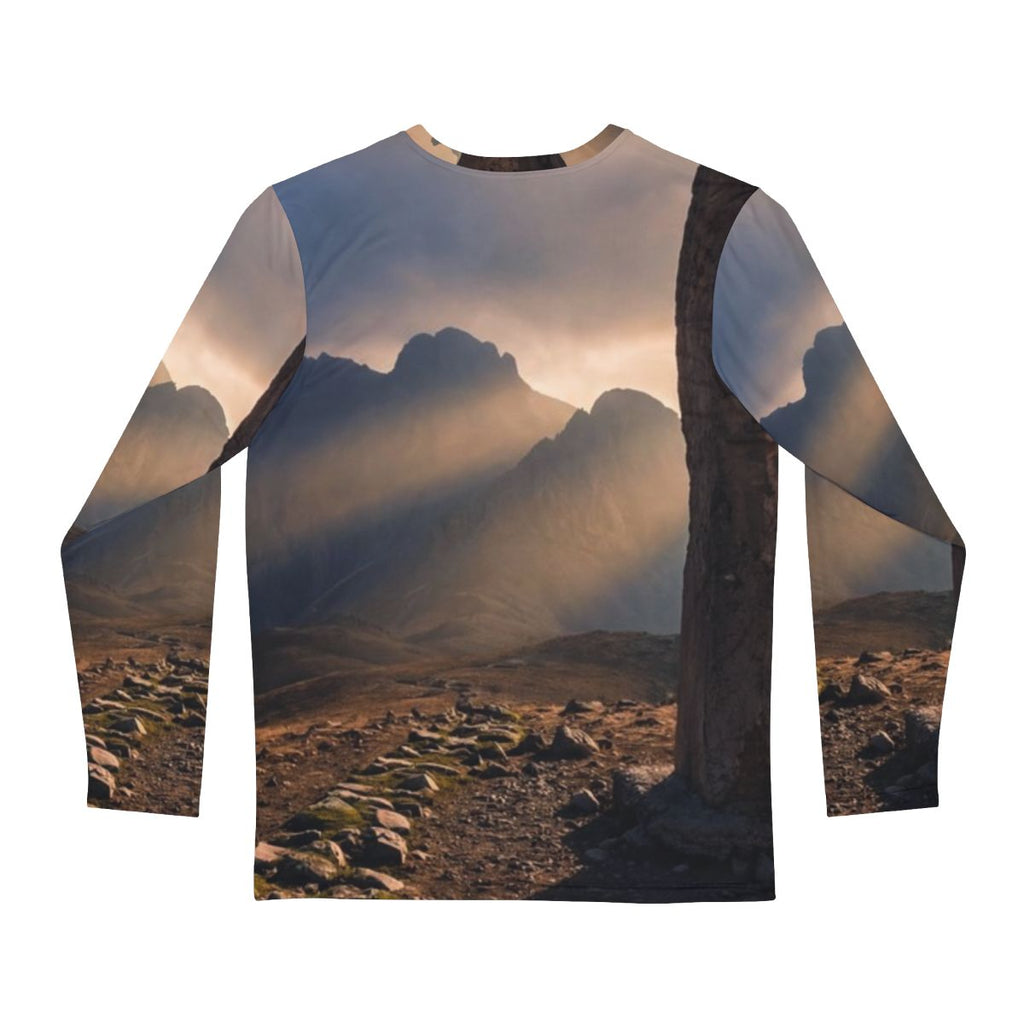 Men's Long Sleeve Shirt - Mystic Monolith Ancient Persian......
