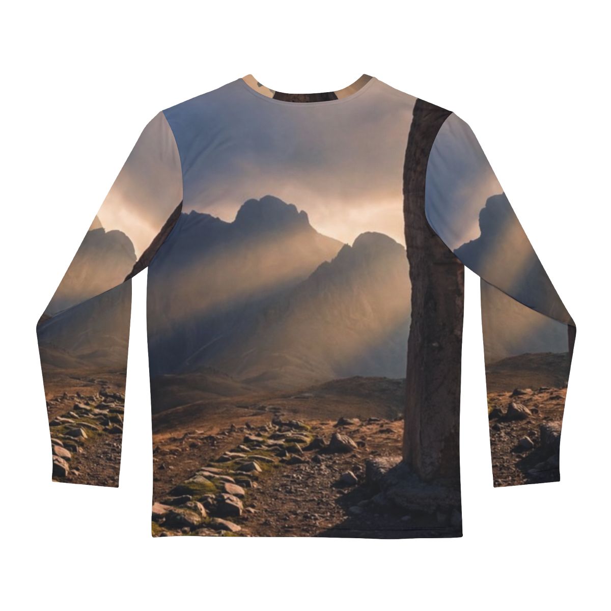 Men's Long Sleeve Shirt - Mystic Monolith Ancient Persian......
