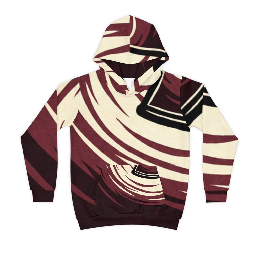 Children's Japanese Lantern Wave Hoodie