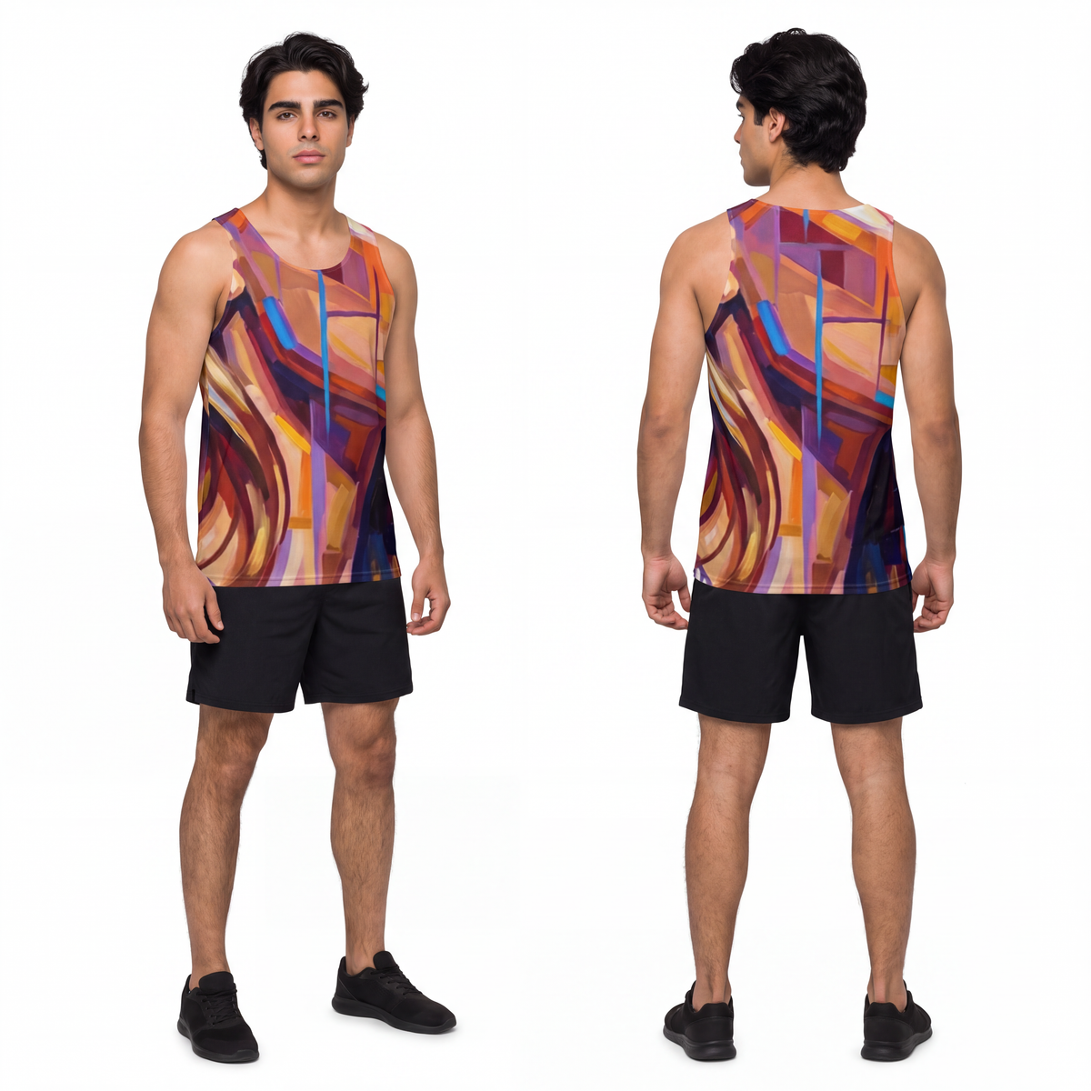 Men's Tank Top - Shattered Elegance | Echovira Gallery