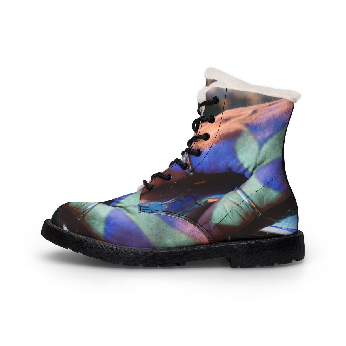 Women's Boots with Urban Light Art