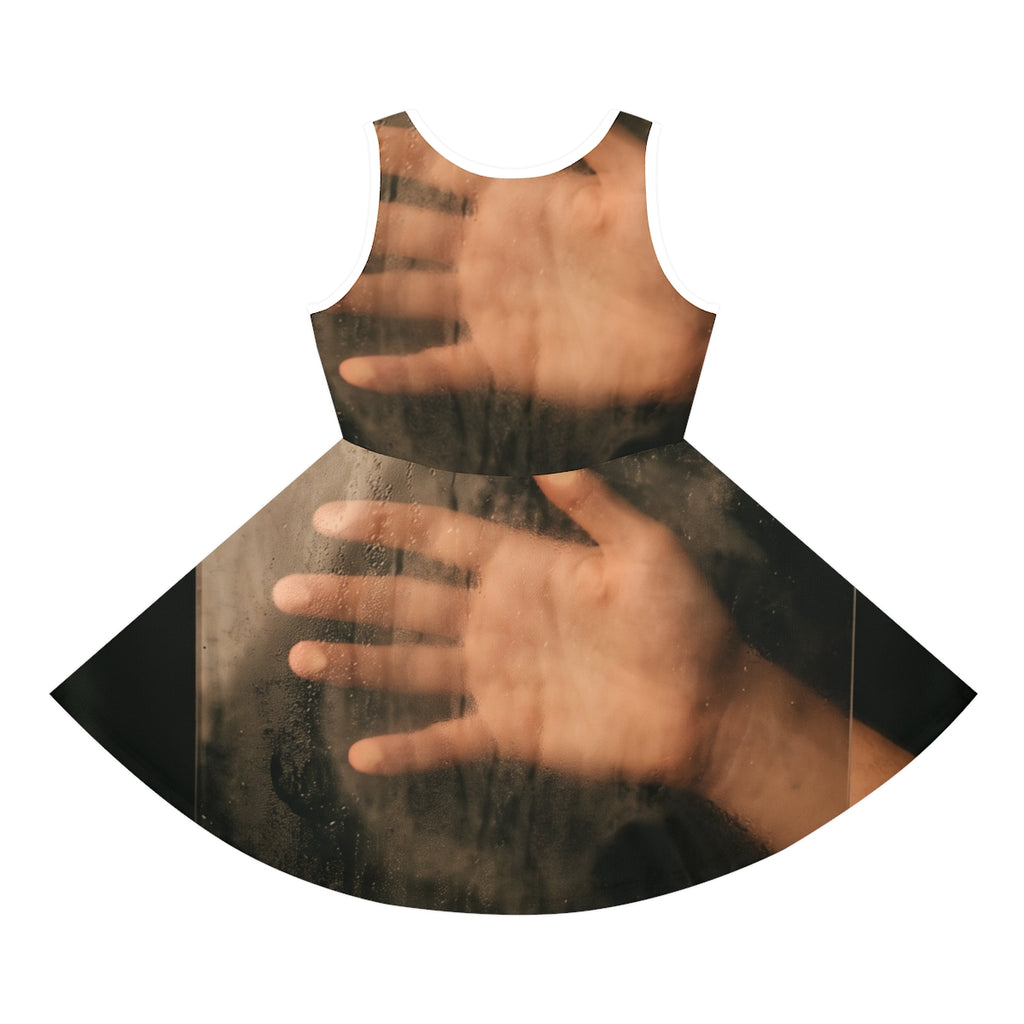 Girls' Sleeveless Sundress with Misty Glass Art