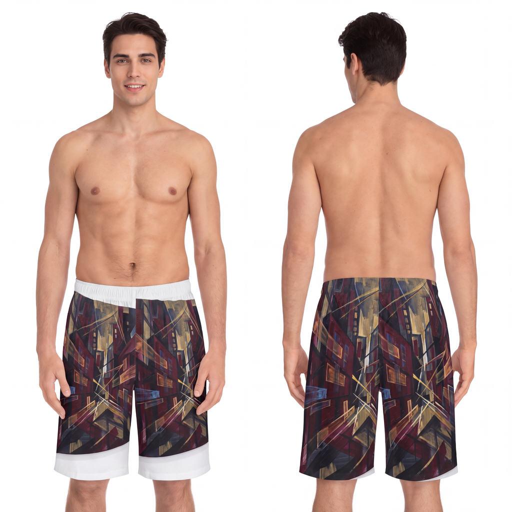 Men's Board Shorts - Urban Perspective | Echovira Gallery