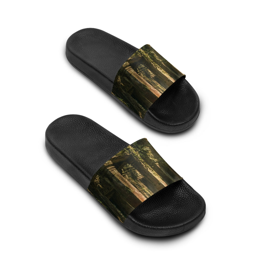 Women's Slide Sandals - Temple Pathway | Echovira Gallery