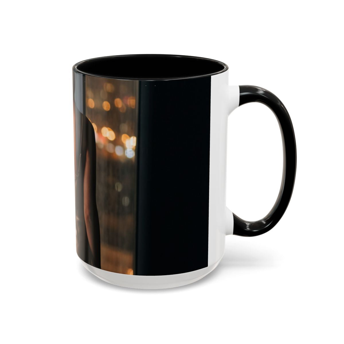 Accent Coffee Mug - Rainy Night Scene