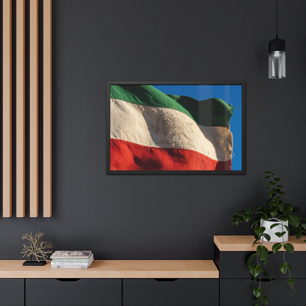 Framed Wall Art - Heritage Flag — Landscape