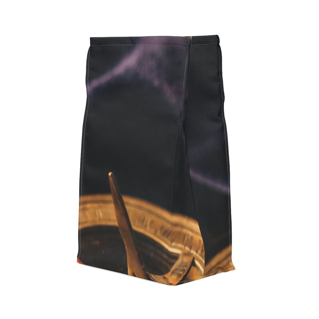 Brass Sundial Compass Polyester Lunch Bag