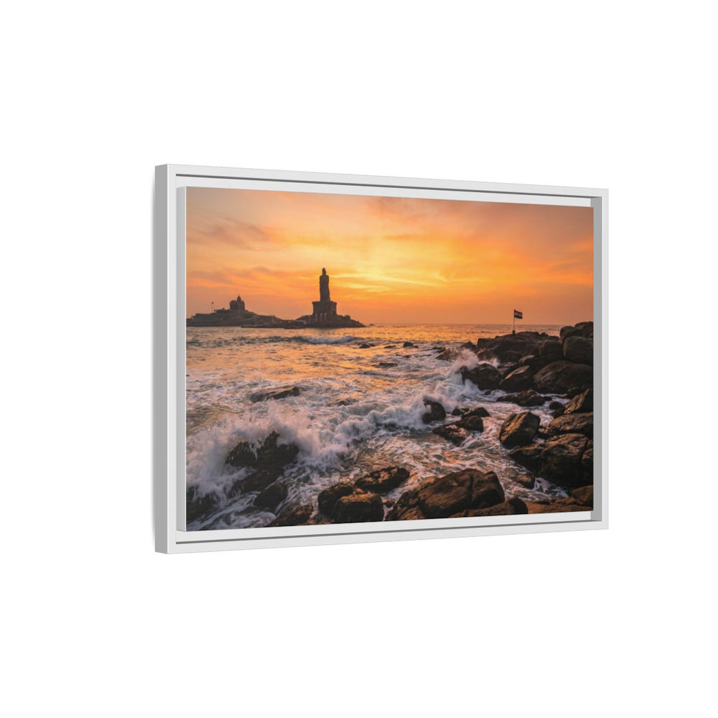 Framed Matte Canvas - Majestic Golden Coast