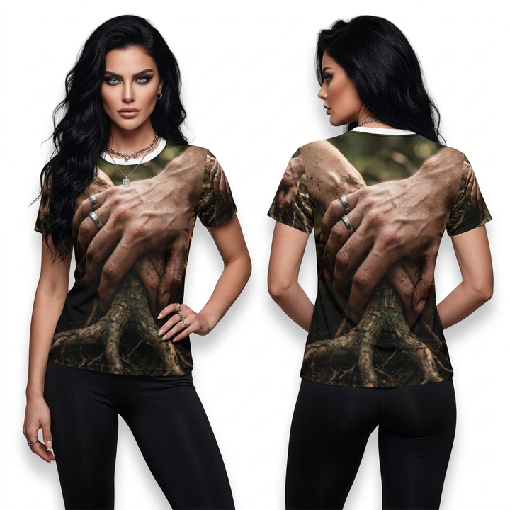 Camiseta unissex feminina - Forest Anchor