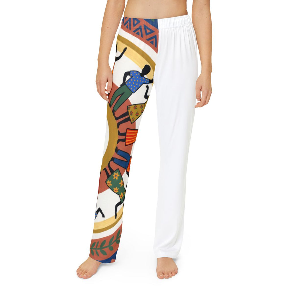 Kids Lounge Pants - Unity Mandala Folk Art | Echovira...