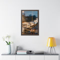 Framed Vertical Poster - Rainy Window Memories Art Print......