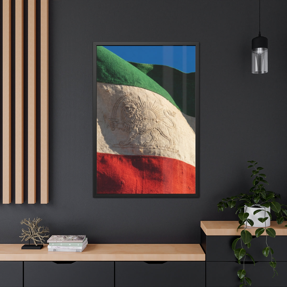 Framed Wall Art - Heritage Flag — Portrait